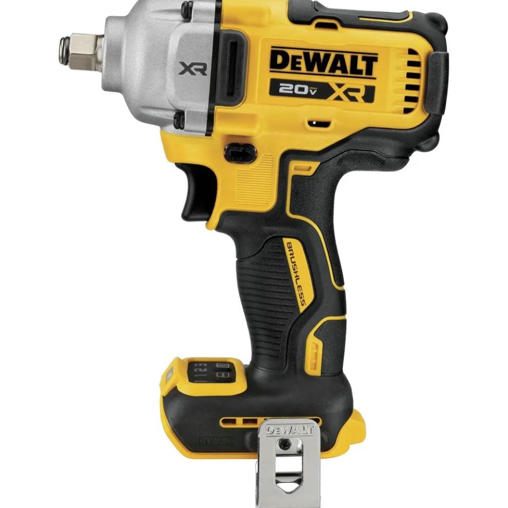Factory Reconditioned Dewalt 20V MAX XR Brushless Lithium-Ion 1/2 in. Cordless Mid-Range Impact Wrench with Hog Ring Anvil (Tool Only)