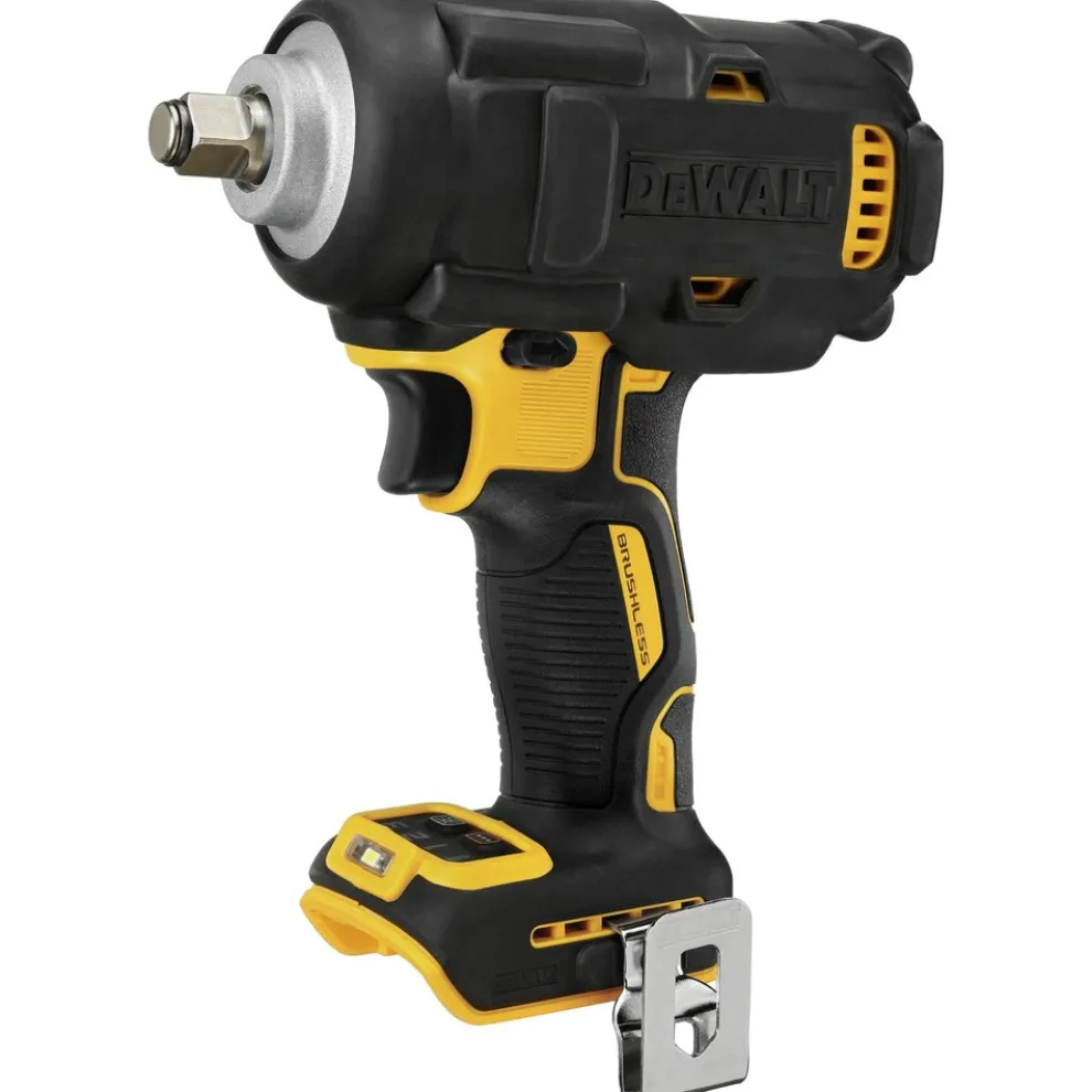 Factory Reconditioned Dewalt 20V MAX XR Brushless Lithium-Ion 1/2 in. Cordless Mid-Range Impact Wrench with Hog Ring Anvil (Tool Only)