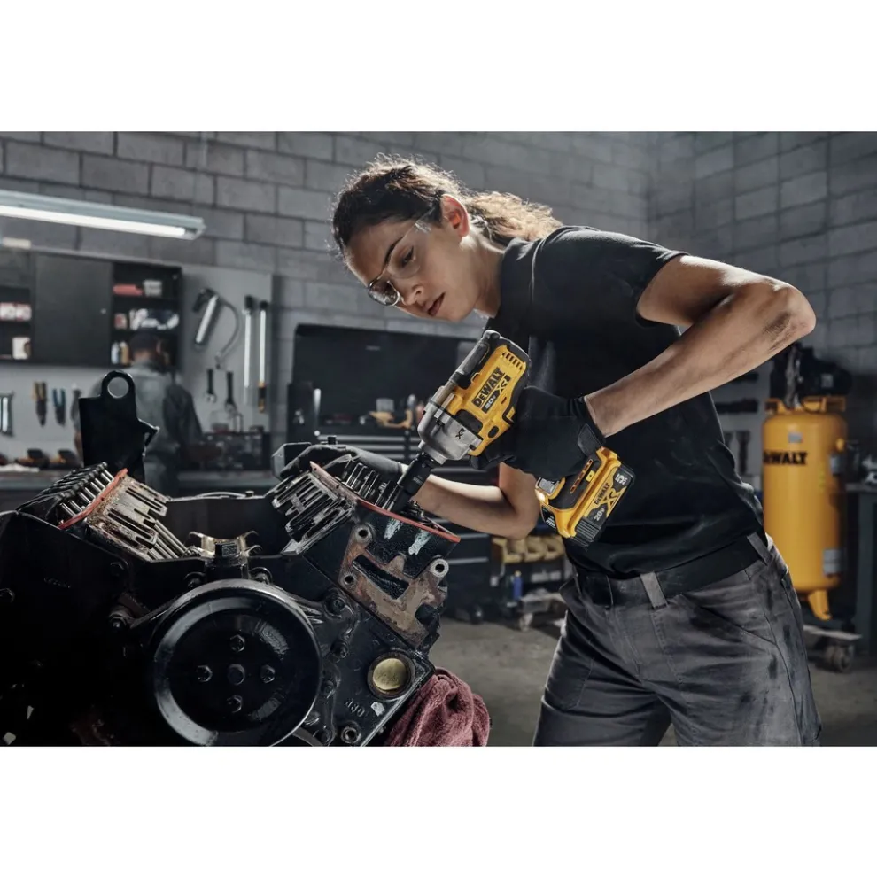 Factory Reconditioned Dewalt 20V MAX XR Brushless Lithium-Ion 1/2 in. Cordless Mid-Range Impact Wrench with Hog Ring Anvil (Tool Only)