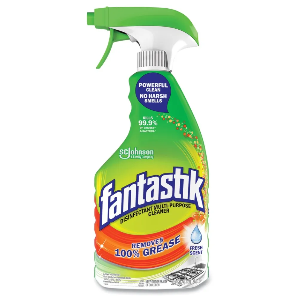 Fantastik 32 oz. Spray Bottle Disinfectant Multi-Purpose Cleaner - Fresh Scent
