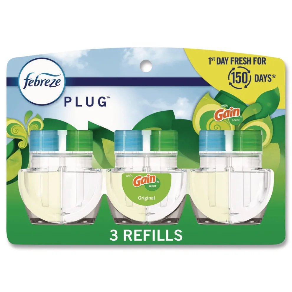 Febreze 2.63 oz. PLUG Air Freshener Refills - Gain Scent (6 Packs/Carton)