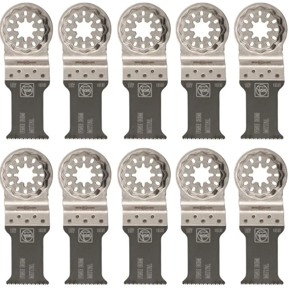 Fein 1-3/16 in. Fine Bi-Metal Oscillating E-Cut Saw Blade (10-Pack)