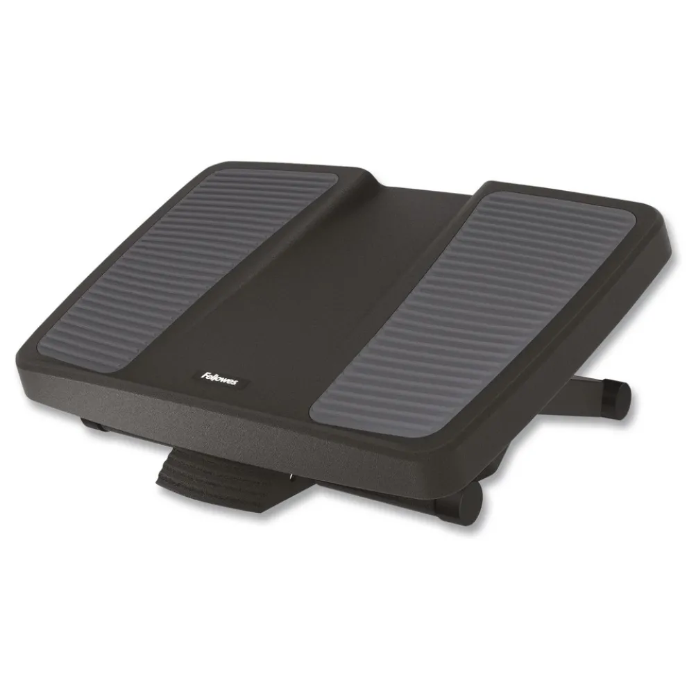 Fellowes Mfg Co. 17.75 in. W x 13.25 in. D x 4 in. to 6.5 in. H HPS Ultimate Foot Support - Black/Gray