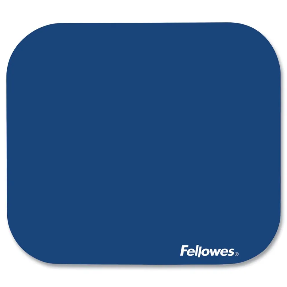 Fellowes Mfg Co. 9 in. x 8 in. Polyester Mouse Pad - Blue