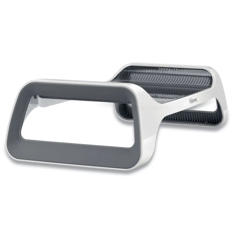 Fellowes Mfg Co. I-Spire Series 20 in. x 8.88 in. x 4.88 in. Monitor Lift Supports 25 lbs. - White/Gray