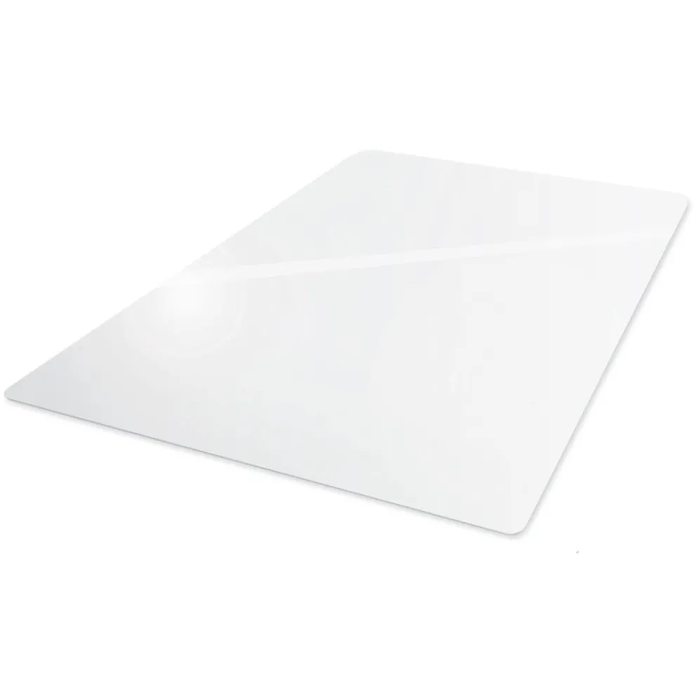 Floortex 60 in. x 48 in. Cleartex Ultimat Polycarbonate Chair Mat for High Pile Carpets - Clear