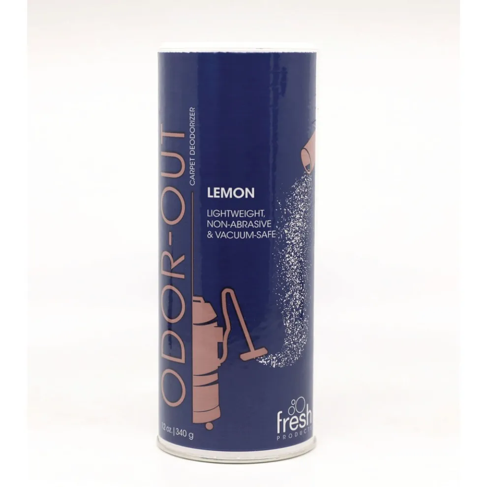 Fresh Products 12 oz. Shaker Can Odor-Out Rug/Room Deodorant - Lemon (12/Box)