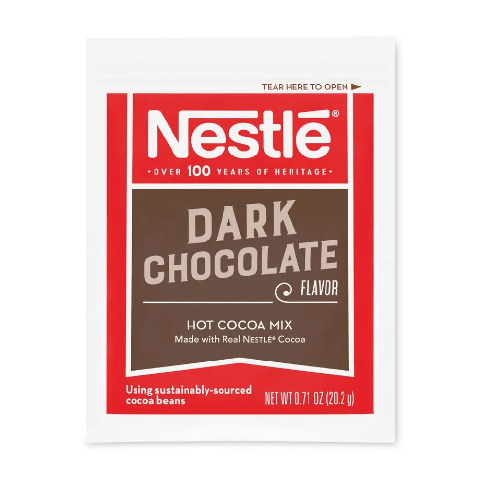 Nestle 12096919 0.71 oz Hot Cocoa Mix Packet - Dark Chocolate (300/Carton)