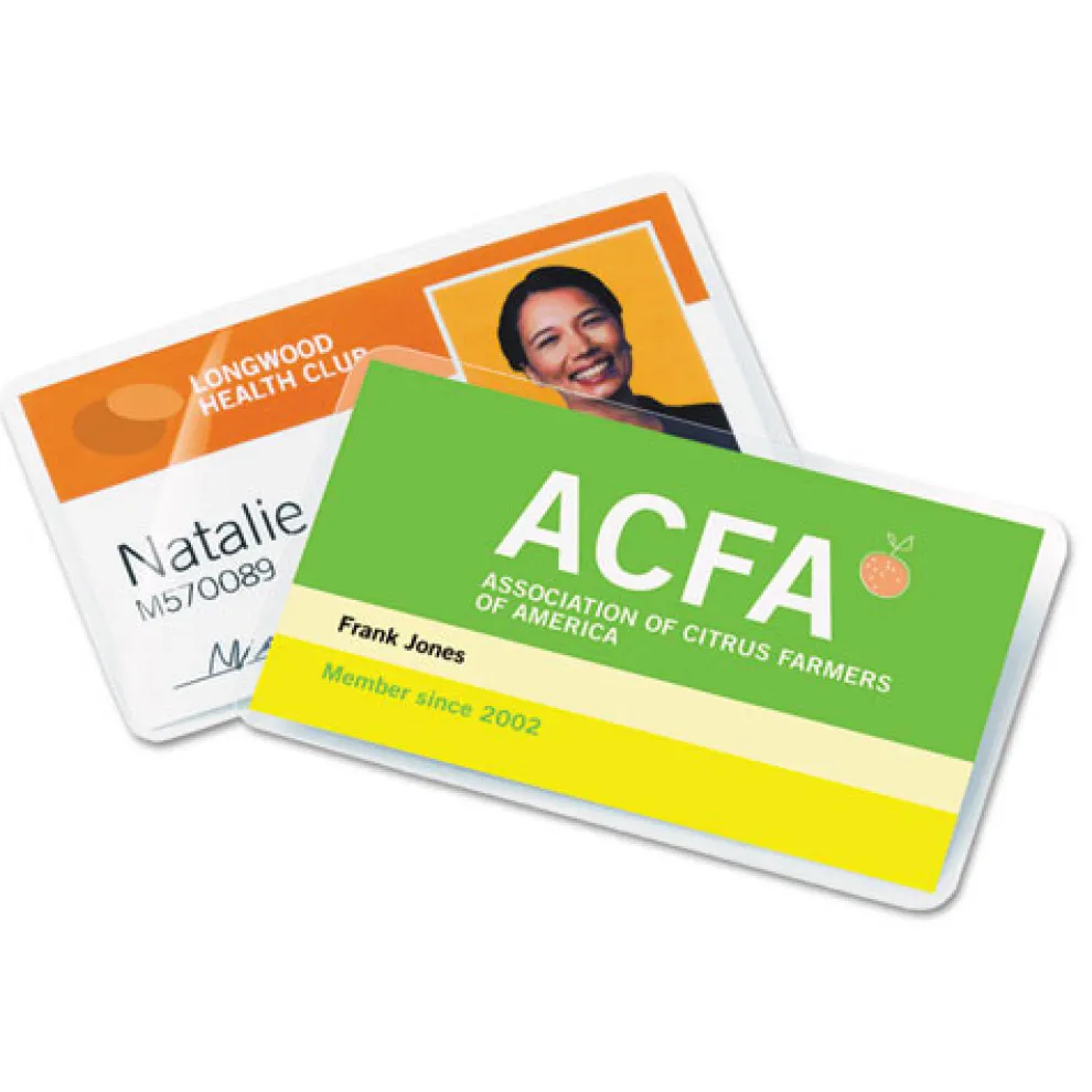 GBC UltraClear 2.56 in. x 3.75 in. 7 mil Thermal Laminating Pouches - Gloss Clear (100/Box)