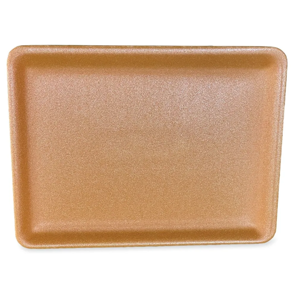 GEN 12.25 in. x 9.25 in. x 0.62 in. #9P Meat Trays - Yellow (200/Carton)