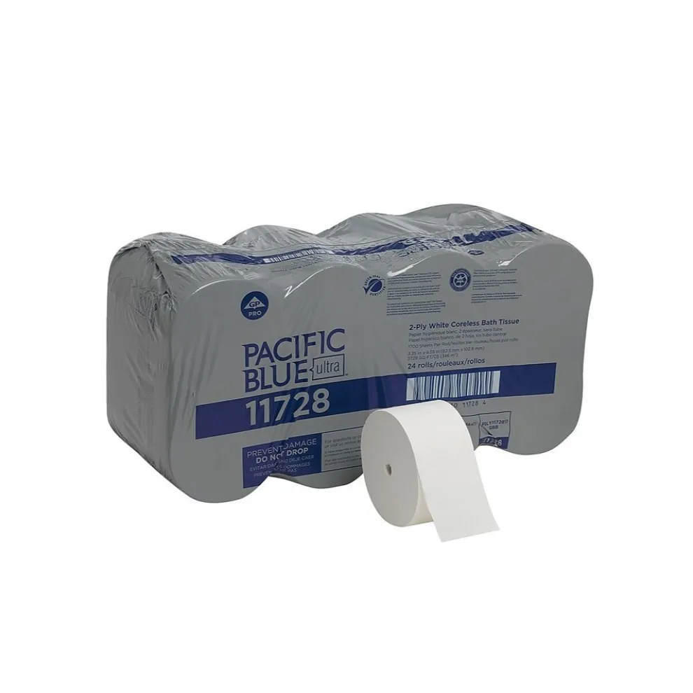 Georgia Pacific Professional Pacific Blue Ultra Coreless Septic Safe 2 Ply Toilet Paper - White (24/Carton)