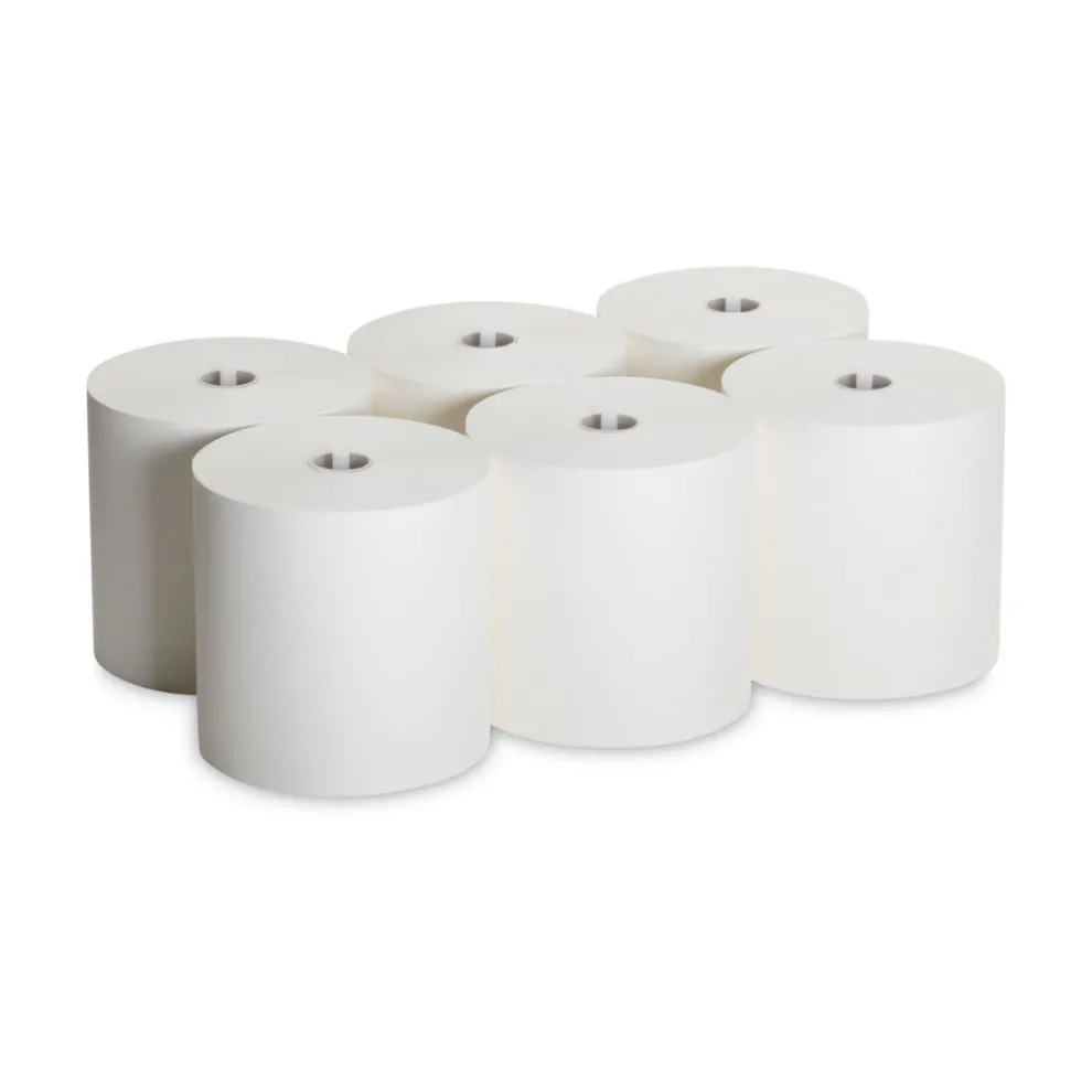 Georgia Pacific Professional 26470 7.87 in. x 1000 ft. 1-Ply Hardwound Nonperforated Paper Towel Roll - White (6 Rolls/Carton)