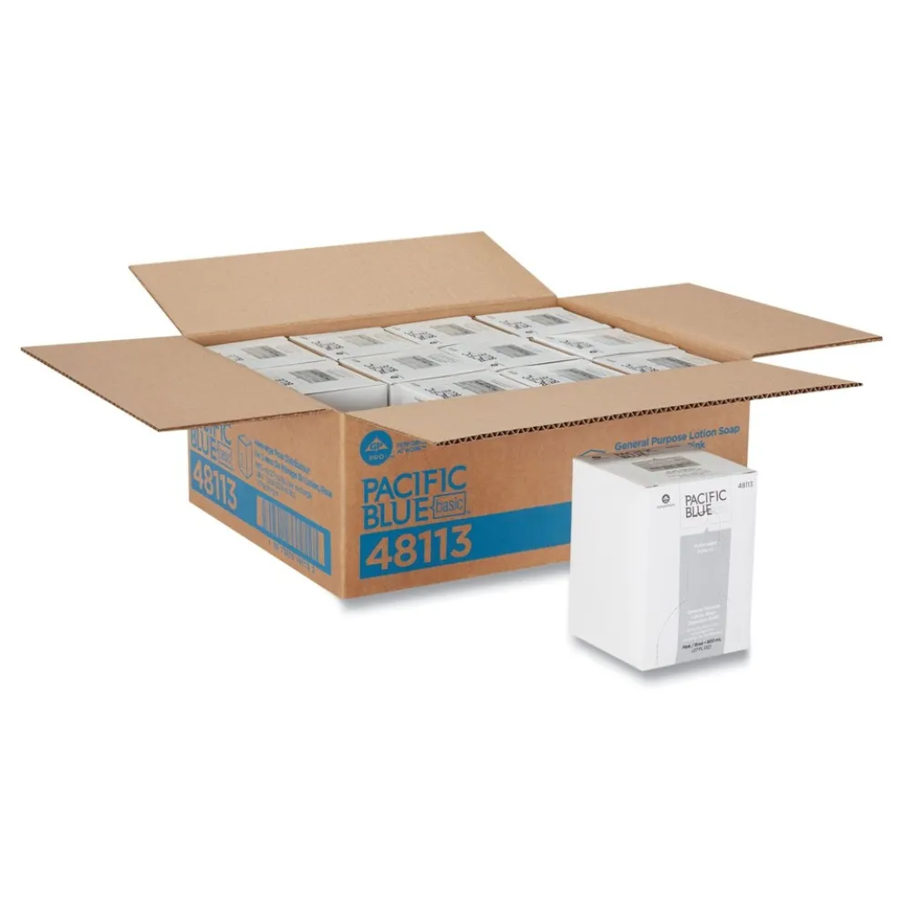 Georgia Pacific Professional 800 mL Liquid General Purpose Soap Refill - Pink Pearlescent (12/Carton)