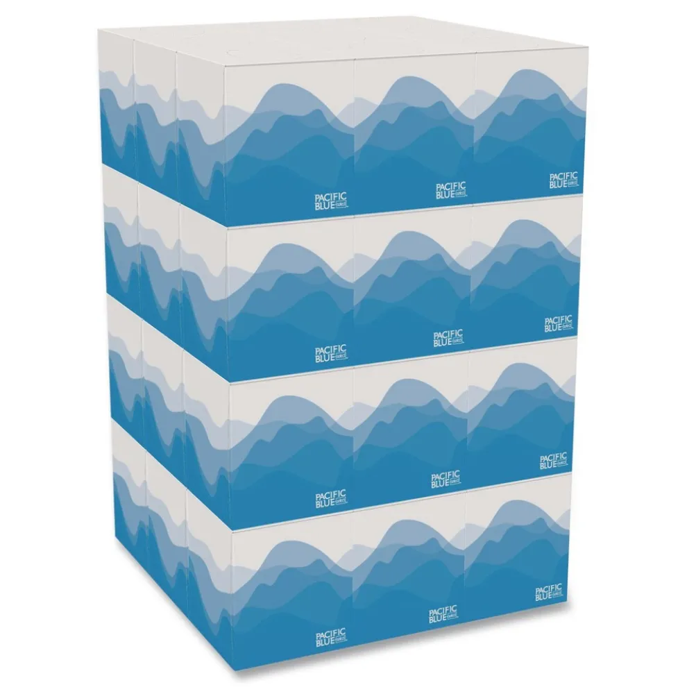 Georgia Pacific Professional Pacific Blue Select 2-Ply Cube Box Facial Tissue - White (36/Carton)