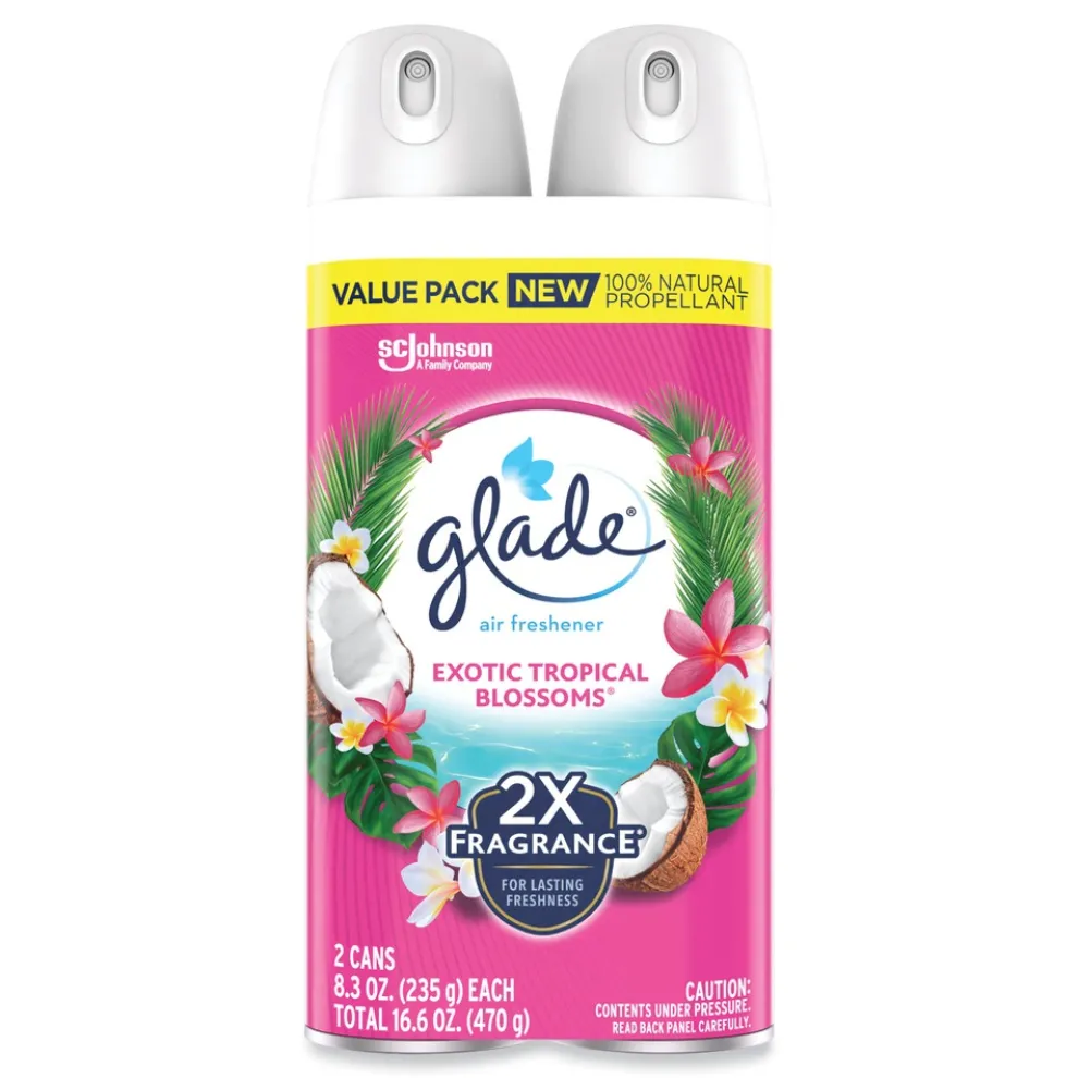 Glade 8.3 oz Air Freshener - Tropical Blossoms Scent (3/Carton)