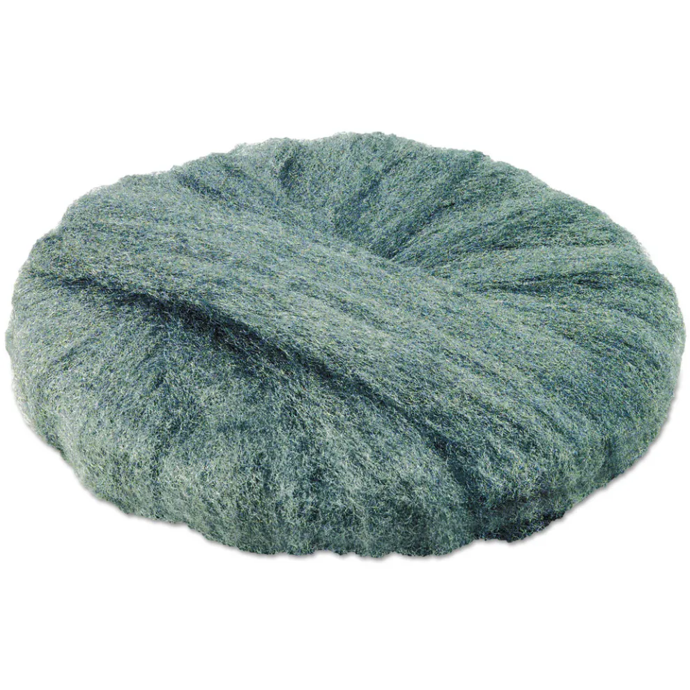 GMT 20 in. Diameter Grade 0 (Fine): Cleaning and Polishing Radial Steel Wool Pads - Gray (12/Carton)
