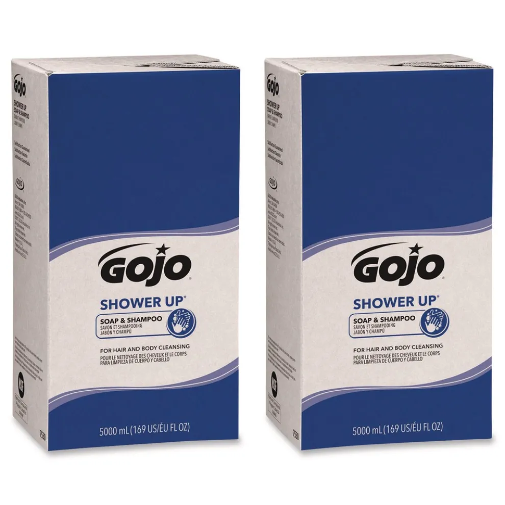 GOJO Industries 5000 mL Refill Bag SHOWER UP Soap and Shampoo - Clean (2/Carton)