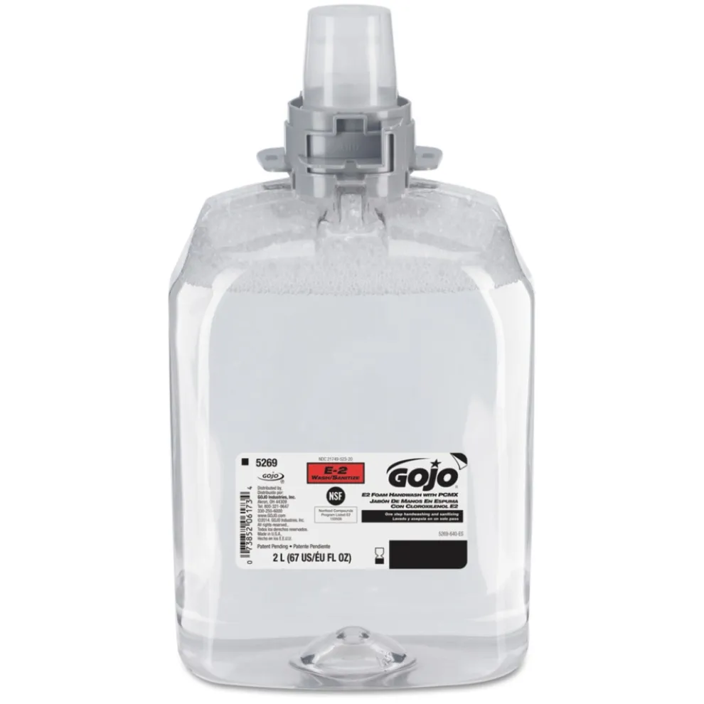 GOJO Industries 2000 mL Fragrance-Free E2 Foam Handwash Refill with PCMX for FMX-20 Dispensers (2/Carton)