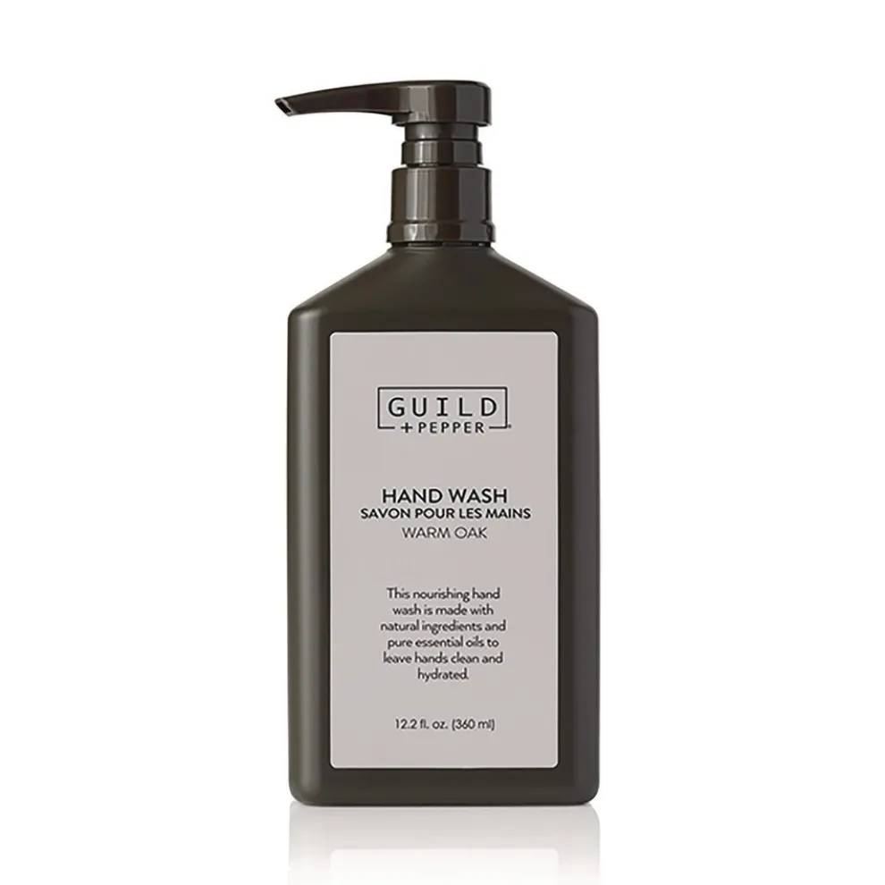 Guild+Pepper 12.2 oz Hand Wash - Warm Oak Scent (12/Carton)