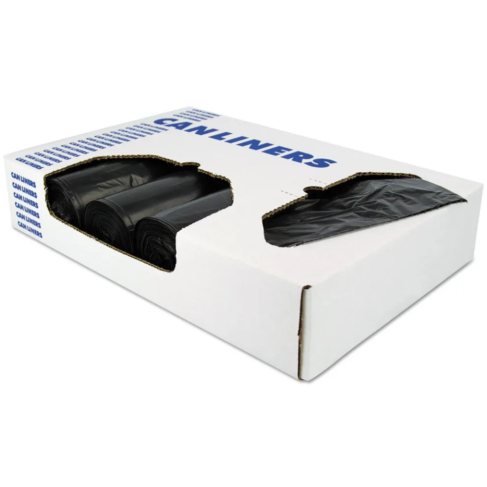 Heritage 33 in. x 39 in. 33 gal. 2 mil Low-Density Repro Can Liner - Black (100/Carton)