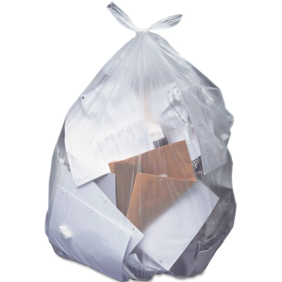 Heritage 43 in. x 47 in. 0.7 mil 55 gal. Linear Low-Density Can Liners - Clear (100/Carton)