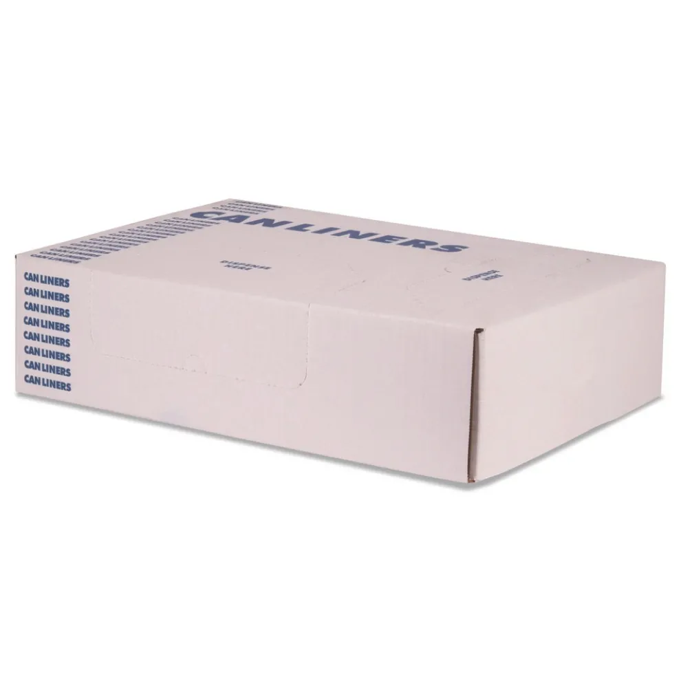 Heritage H9250AK 46 in. x 50 in. 60 gal. 1.5 mil Linear Low Density Stock Trash Bags - Black (100/Carton)