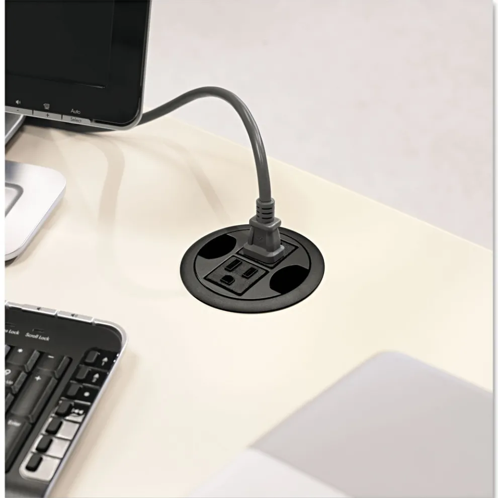 HON 3 in. Diameter AC Power Hub - Black