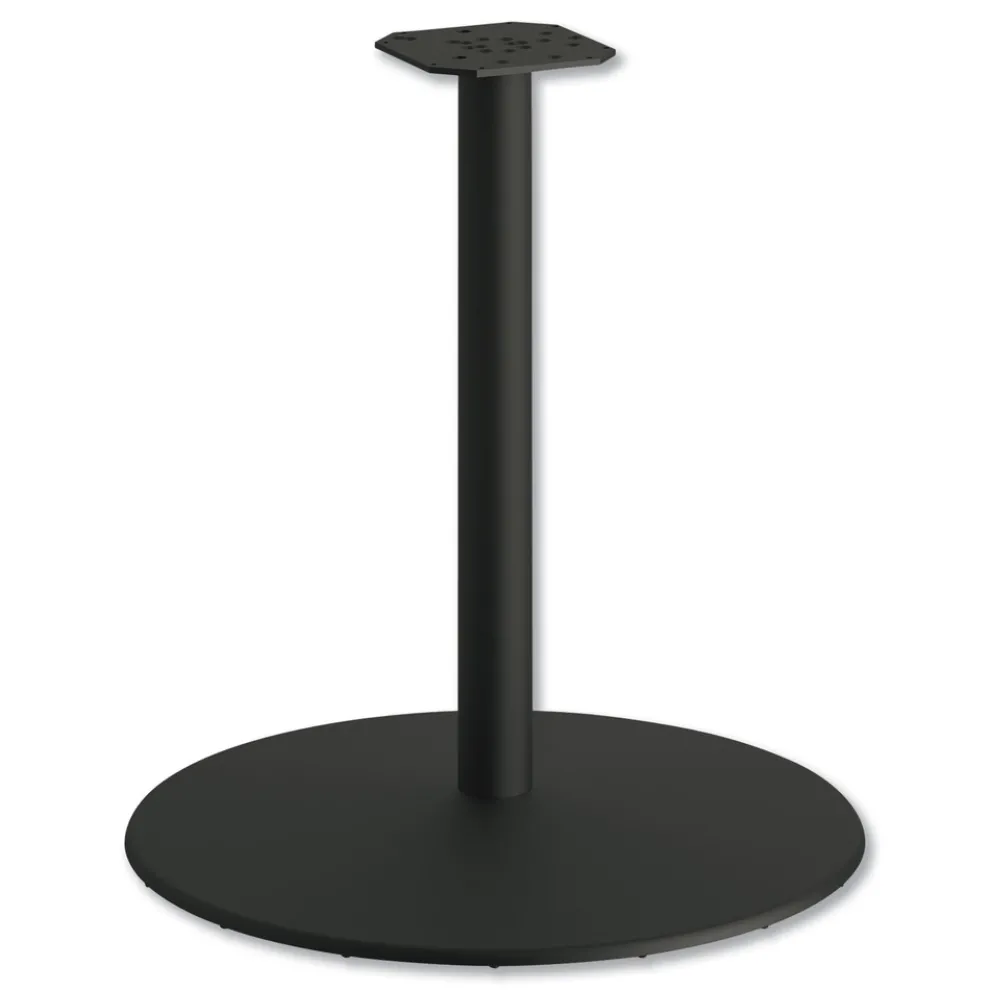 HON 29 in. High Between Round Disc Base for 30 in. Table Tops - Black Mica