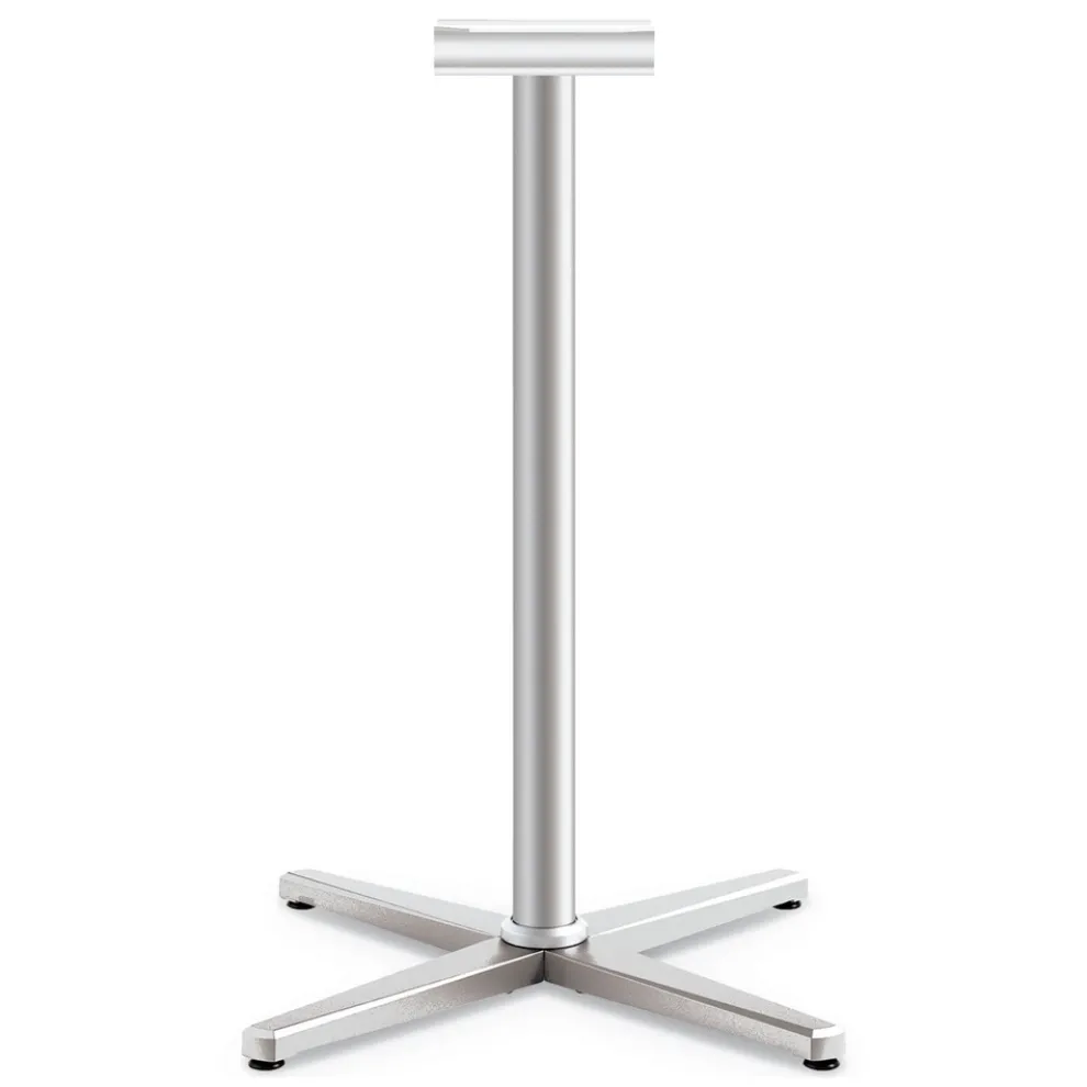 HON 32 in. x 32 in. x 40 in. Arrange X-Leg Base for 42 in. to 48 in. Tops - Silver