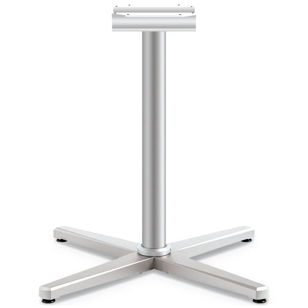 HON 32 in. x 32 in. x 28 in. Arrange X-Leg Base for 42 in. to 48 in. Tops - Silver