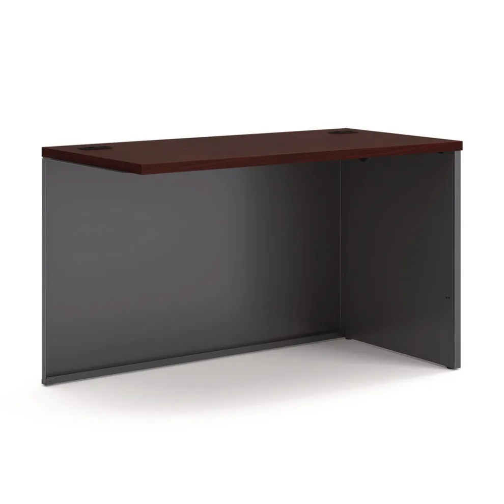 HON 38000 Series 48 in. x 24 in. x 29.5 in. Right Return Shell - Mahogany/Charcoal