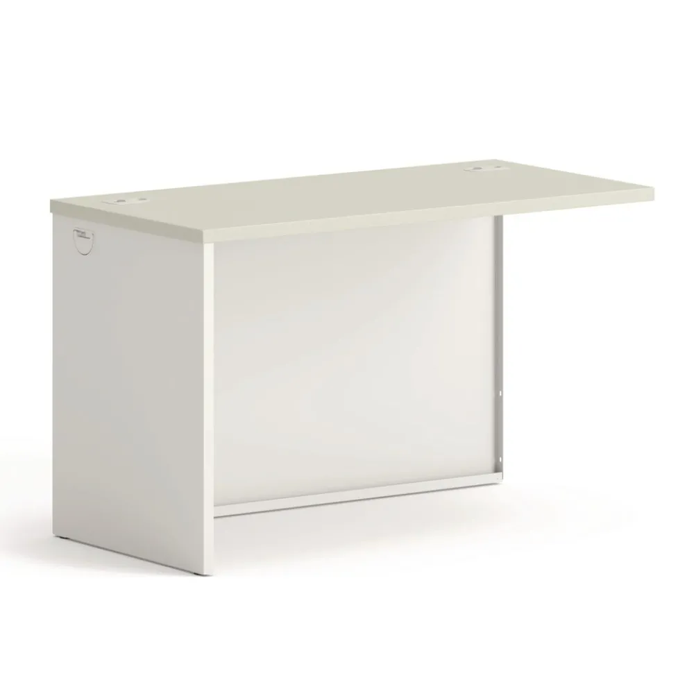 HON 38000 Series 31.75 in. x 53.19 in. x 3.75 in. Left Return Shell - Silver Mesh/Light Gray