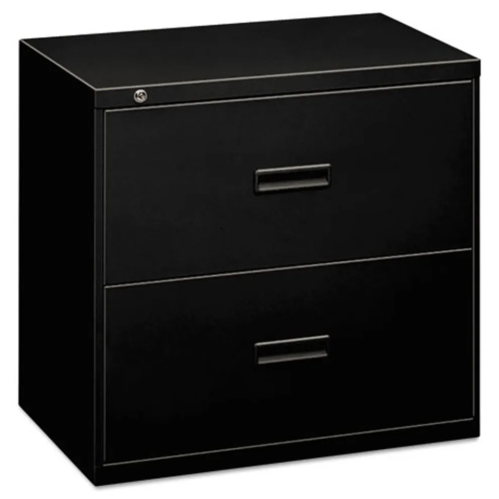 HON 400 Series 36 in. x 18 in. x 28 in. 2 Legal/Letter Size Lateral File Drawers - Black