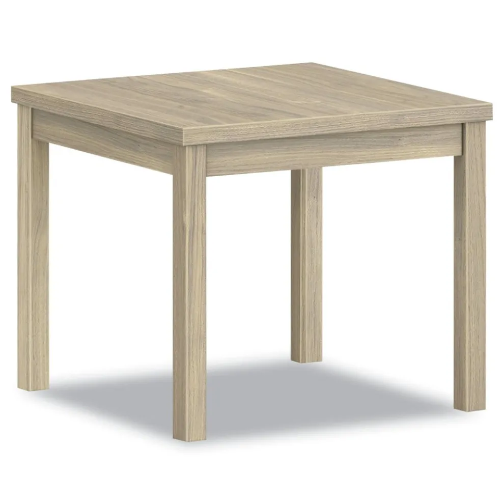 HON 80000 Series 24d x 24w x 20h Laminate Occasional Corner Table - Kingswood Walnut