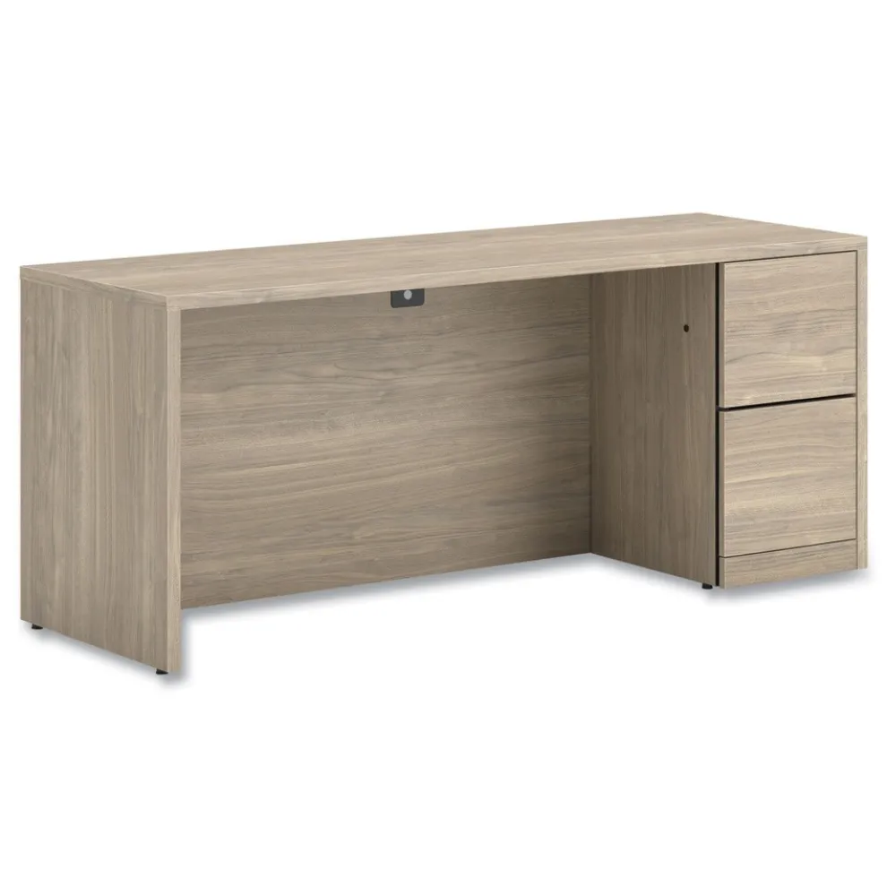 HON 10500 Series Full-Height Right Pedestal 72 in. x 24 in. x 29.5 in. Credenza - Kingswood Walnut