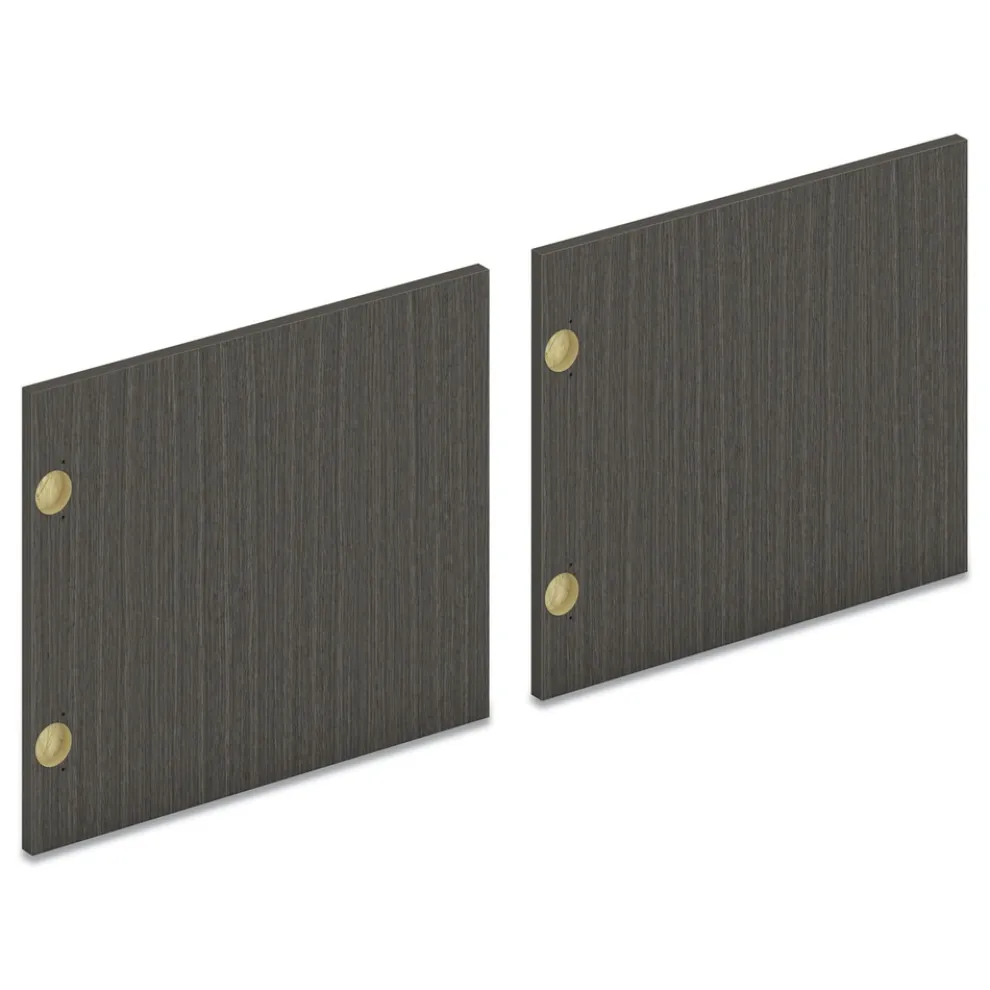 HON 17.87 x 14.83 Pair of Mod Laminate Doors for 72 in. W Mod Desk Hutch - Slate Teak (2/Carton)