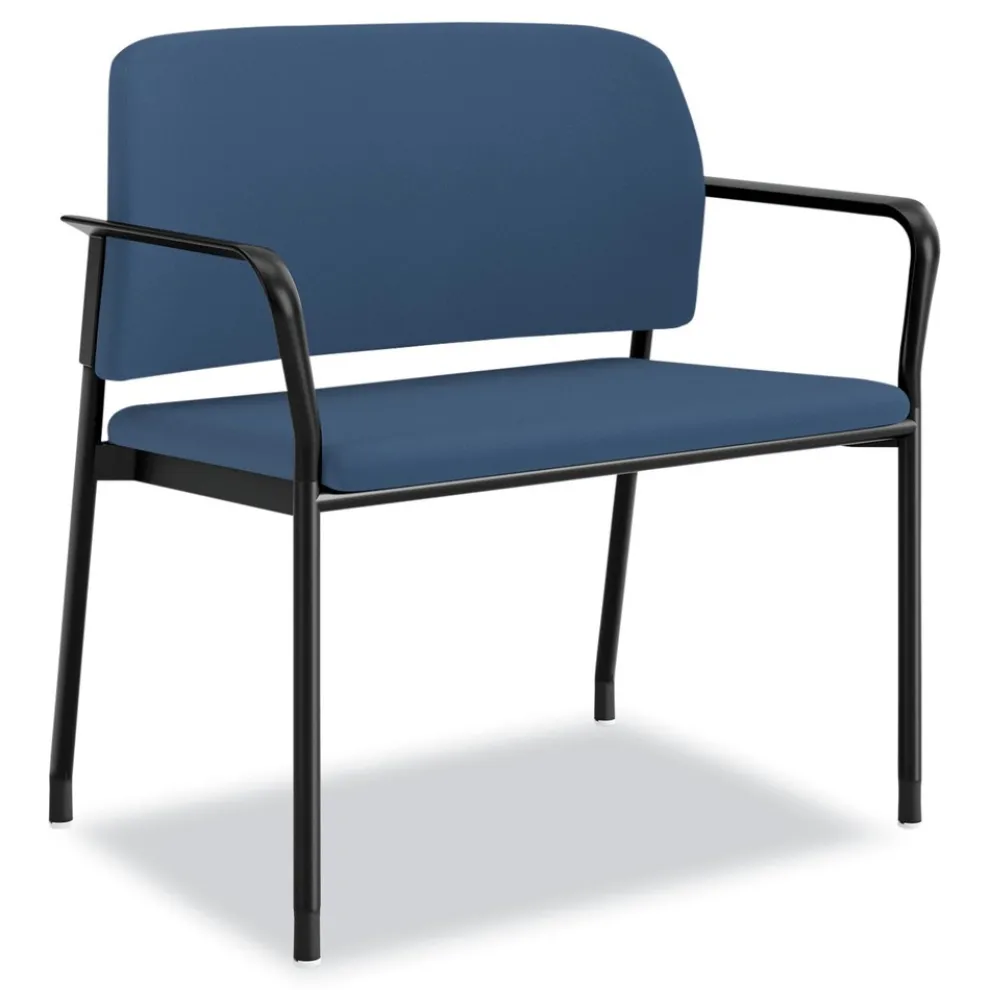 HON Accommodate Series 33.5 in. x 21.5 in. x 32.5 in. Bariatric Chair with Arms - Elysian Seat/Back, Charblack Legs