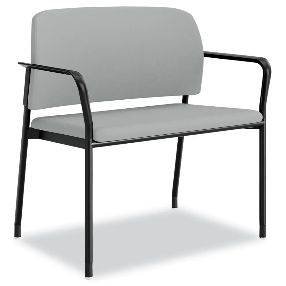 HON Accommodate Series 33.5 in. x 21.5 in. x 32.5 in. Bariatric Chair with Arms - Flint Seat/Back, Charblack Legs