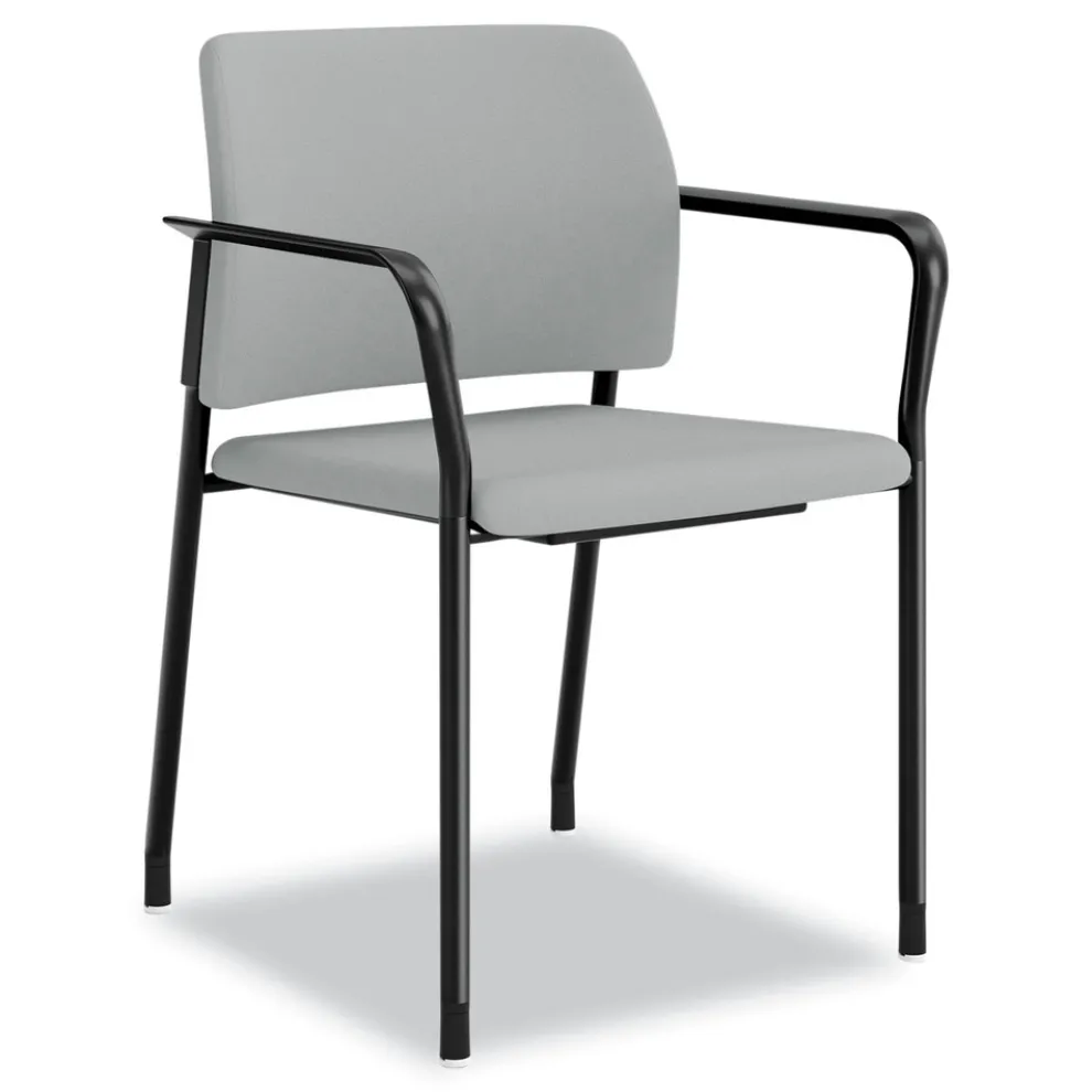 HON Accommodate Series 23.5 in. x 22.25 in. x 32 in. Guest Chair with Arms - Flint Seat/Back/Charblack Legs (2/Carton)