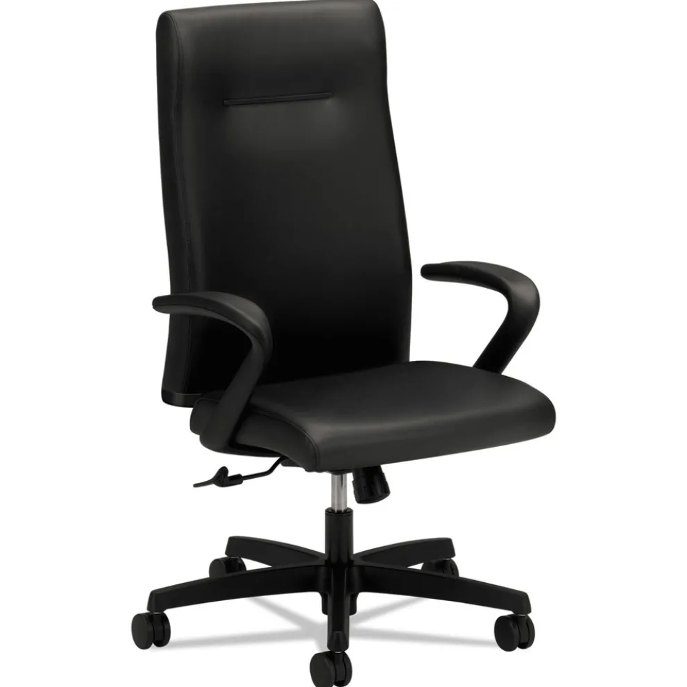 HON Ignition Series Executive 300 lbs. Capacity 17.38 in. to 21.88 in. Seat Height High-Back Chair - Black