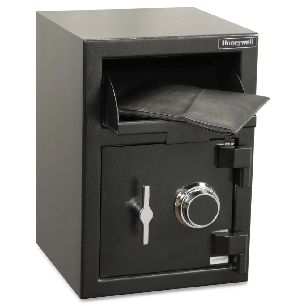 Honeywell 14 x 14.2 x 20 Steel Depository Safe with Combo Lock - Black