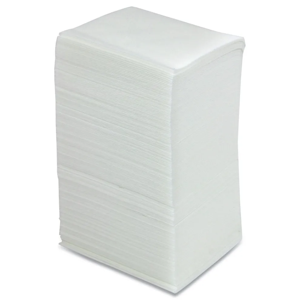 HOSPECO 10 in. x 13 in. 1-Ply Quarterfold Easy Task F310 Wiper - White (6 Bags/Carton)