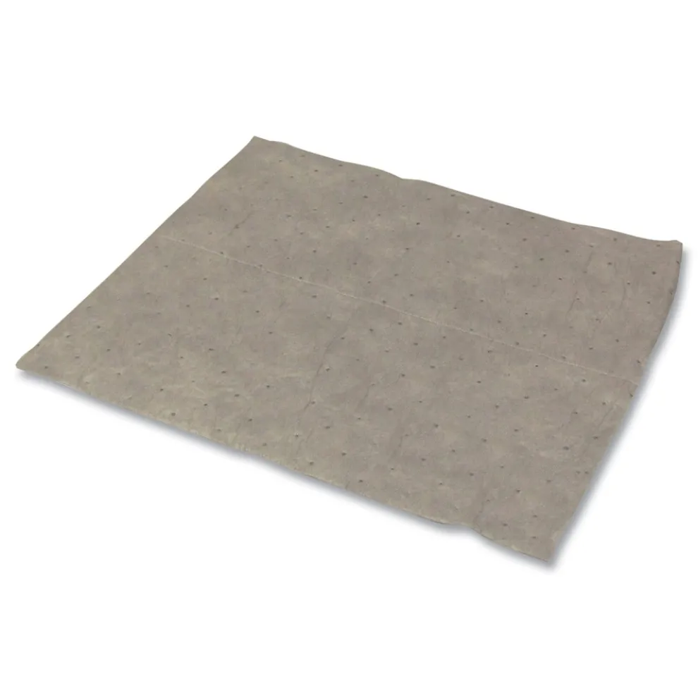 HOSPECO TASKBrand All Sorb 15 in. x 18 in. 0.22-Gallon Industrial Sorbent Pad - Gray (100/Pack)