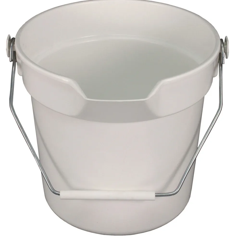 Impact 10.63 in. Diameter 10 quart Polypropylene Deluxe Heavy-Duty Bucket - Gray
