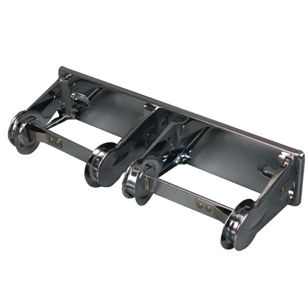 Impact 12.3 in. x 4.25 in. x 2.7 in. Double Roll Toilet Tissue Dispenser - Chrome (12/Carton)