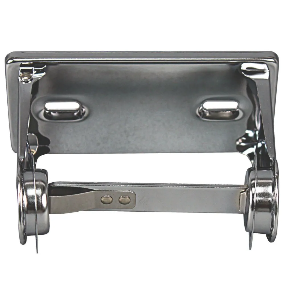 Impact 6.5 in. x 4.5 in. x 2.75 in. Single Roll Toilet Tissue Dispenser - Chrome (12/Carton)