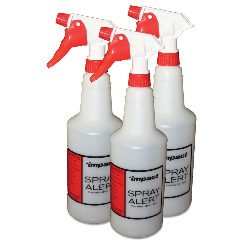 Impact 32-Pack/Carton 3-Piece/Pack 24 oz. Spray Alert System with Red/White Sprayer - Natural