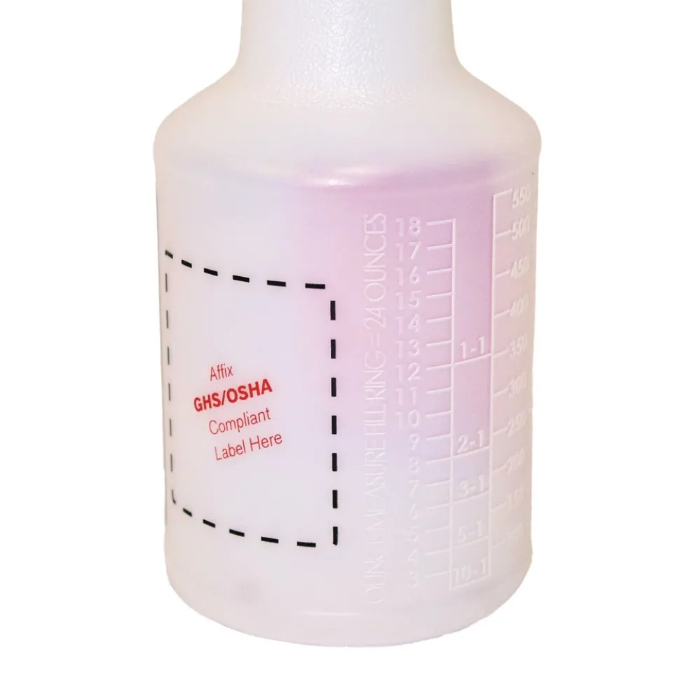 Impact 32-Pack/Carton 3-Piece/Pack 24 oz. Spray Alert System with Red/White Sprayer - Natural