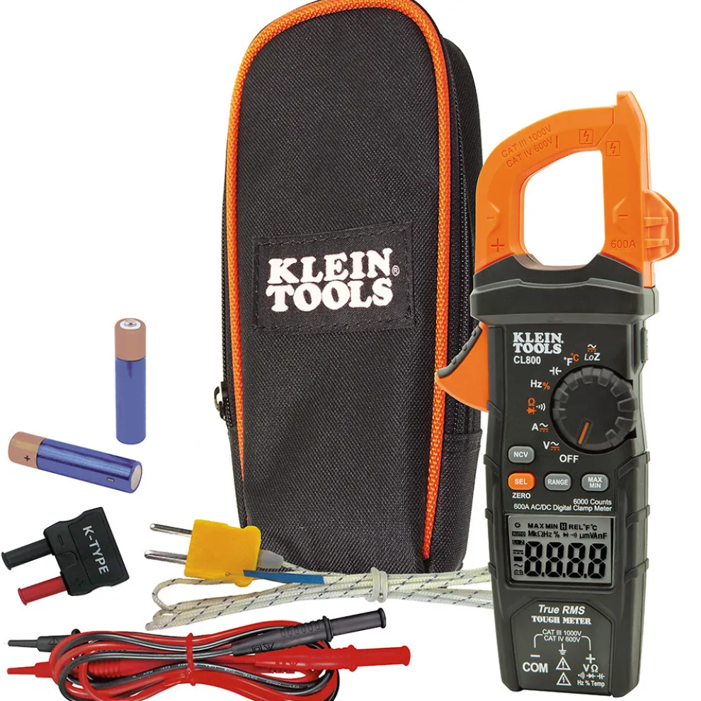 Klein Tools Low Impedance AC TRMS Cordless Auto-Range Digital Clamp Meter Kit