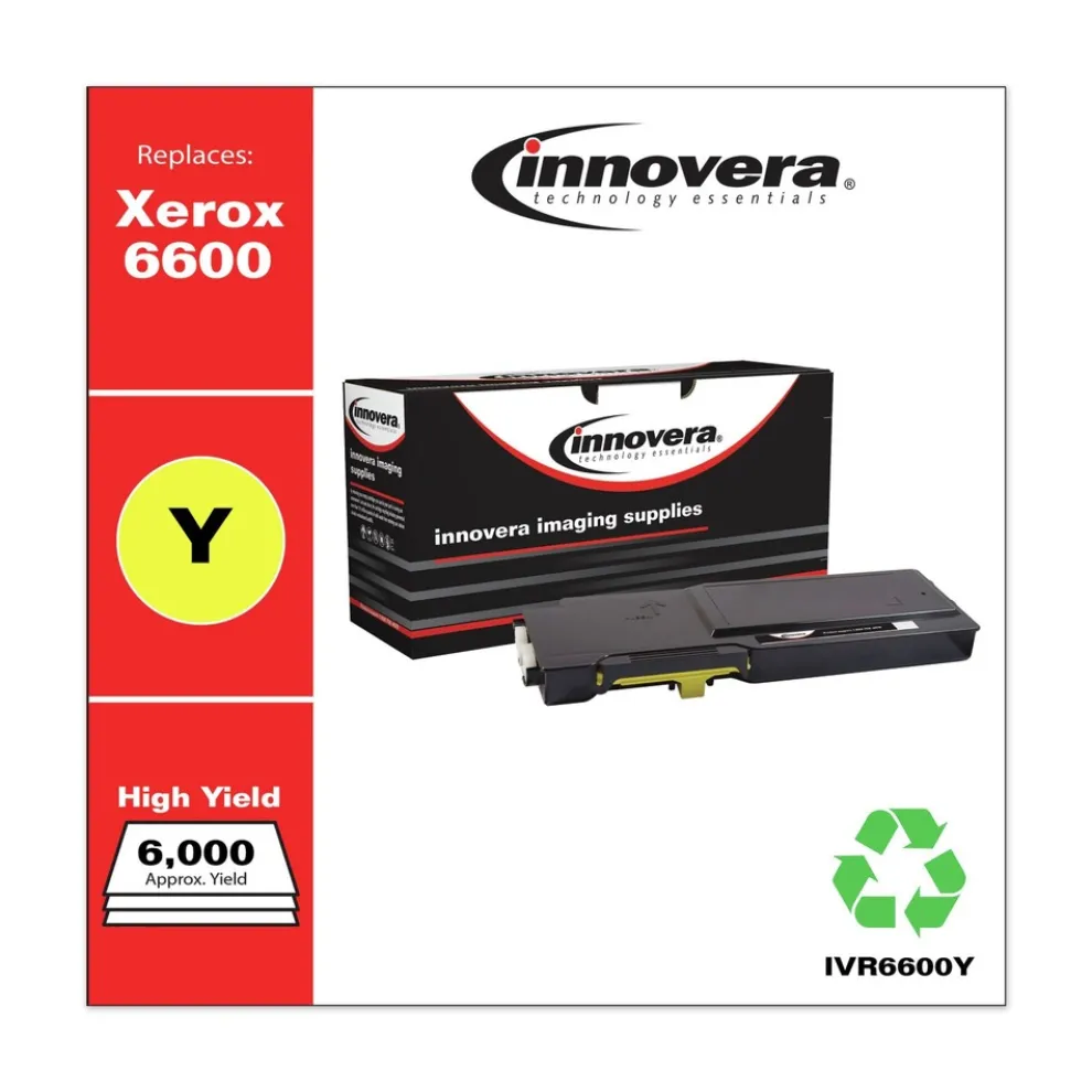 Innovera 6000 Page-Yield Remanufactured High-Yield Toner Replacement for 106R02227 - Yellow